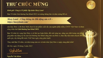 Meey Land nhận giải thưởng Sao Khuê 2022