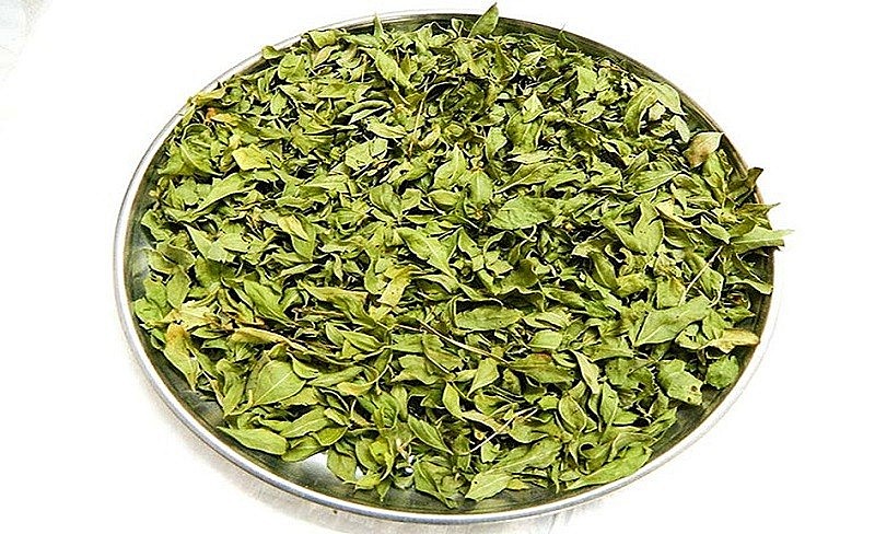       Cây lá móng tay khi sơ chế khô