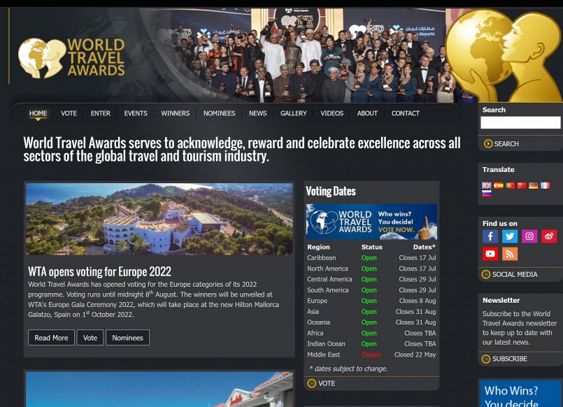 Cổng bình chọn cho du lịch Việt Nam tại WTA 2022 Cổng bình chọn cho du lịch Việt Nam tại WTA 2022