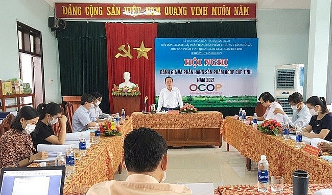 Hội nghị đánh giá và phân hạng sản phẩm OCOP tỉnh Quảng Nam năm 2021 Hội nghị đánh giá và phân hạng sản phẩm OCOP tỉnh Quảng Nam năm 2021
