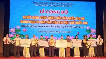 Bình Dương: Công bố bảo vật quốc gia và di sản văn hóa phi vật thể quốc gia