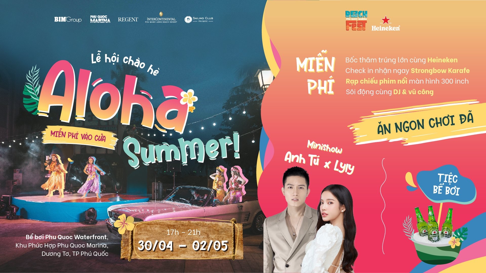 Sự kiện Aloha Summer! được tổ chức trong 3 ngày nghỉ lễ tại Phú Quốc và hoàn toàn miễn phí vào cửa Sự kiện Aloha Summer! được tổ chức trong 3 ngày nghỉ lễ tại Phú Quốc và hoàn toàn miễn phí vào cửa