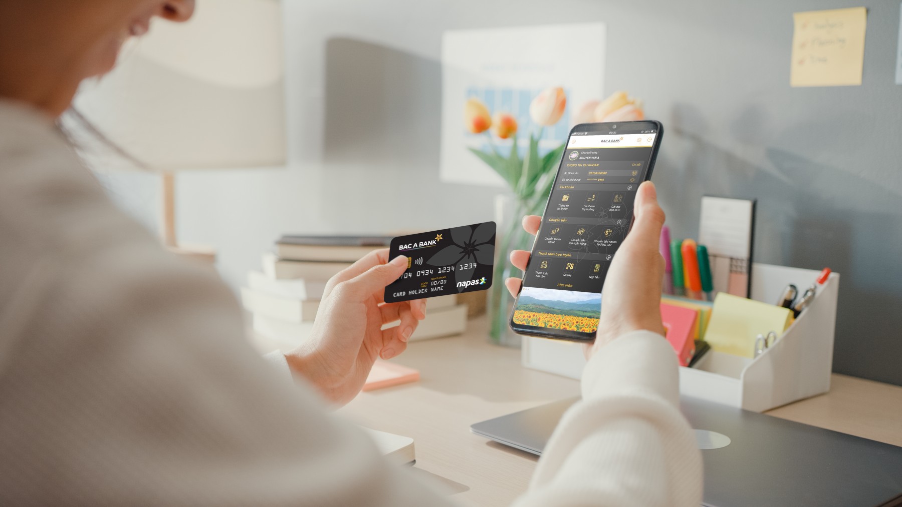 BAC A BANK miễn phí toàn bộ dịch vụ thẻ và ngân hàng điện tử