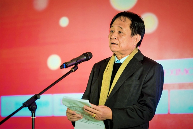 Tổng Biên tập Tạp chí Luật sư Việt Nam Đặng Ngọc Luyến phát biểu.