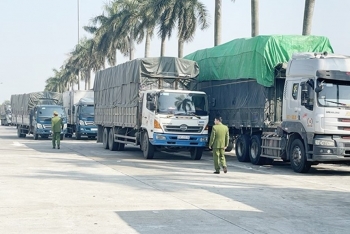 Hải Dương: Bắt giữ 14 xe ô tô chở hơn 300 tấn hàng nhập lậu