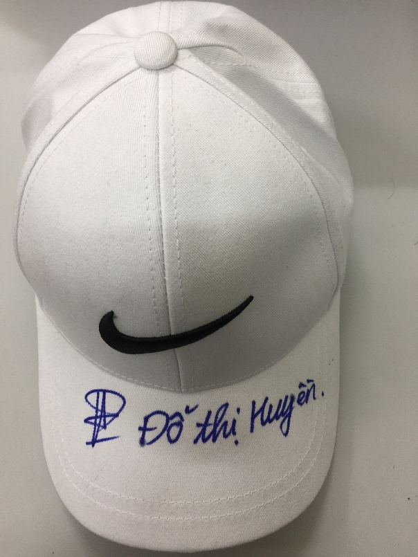 Mũ thành phẩm thu giữ tại hiện trường