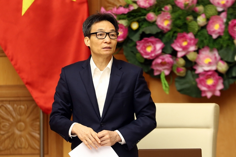 Phó Thủ tướng Vũ Đức Đam, Trưởng Ban Chỉ đạo Quốc gia phòng, chống dịch COVID-19 phát biểu tại cuộc họp               Ảnh: VGP/Đình Nam