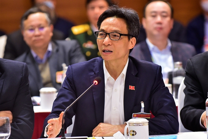 Phó Thủ tướng Vũ Đức Đam phát biểu tại buổi họp. Ảnh: VGP/Nhật Bắc