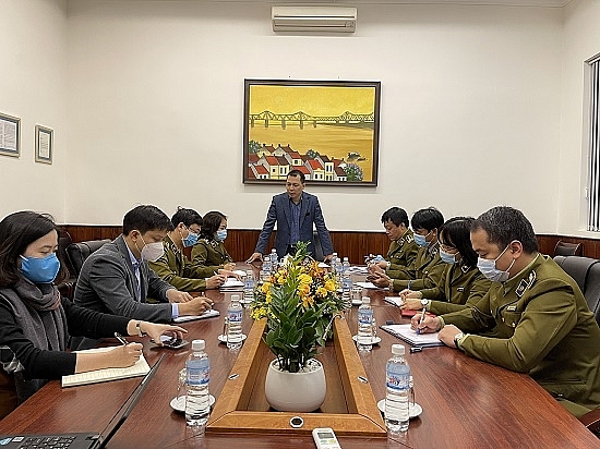 Thứ trưởng Bộ Công Thương Đặng Hoàng An phát biểu chỉ đạo tại cuộc họp