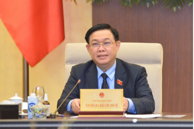 Chủ tịch Quốc hội Vương Đình Huệ phát biểu bế mạc phiên họp