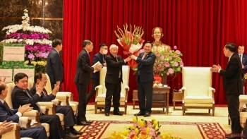 Tổng Bí thư, Chủ tịch nước chúc Tết Đảng bộ, chính quyền, nhân dân Hà Nội