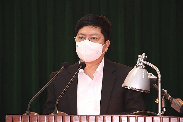 ThS.BS. Nguyễn Trọng Khoa- Phó Cục trưởng Cục Quản lý Khám chữa bệnh phát biểu tại Hội nghị