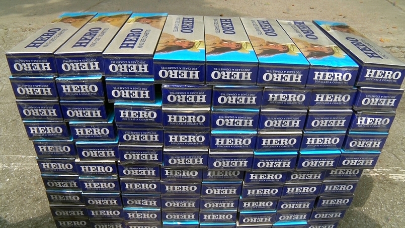 Số tang vật là thuốc lá bị công an thu giữ