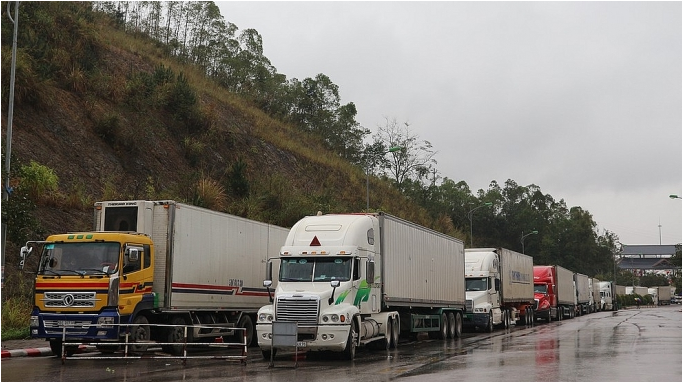 Tính đến sáng ngày 11/2/2022, tổng lượng xe hàng chờ xuất khẩu tại 03 khu vực cửa khẩu Hữu Nghị, Tân Thanh, Chi Ma đạt 1.646 xe