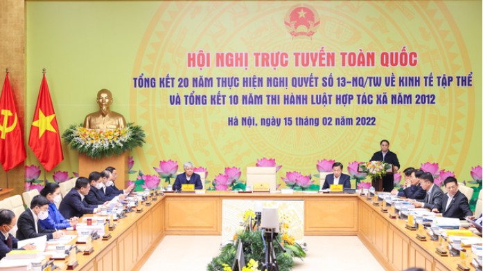 Thủ tướng chủ trì Hội nghị trực tuyến toàn quốc về kinh tế tập thể, hợp tác xã