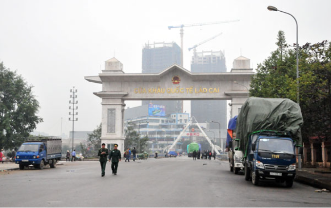 Cửa khẩu Quốc tế Lào Cai - Hà Khẩu. Ảnh: baolaocai.vn