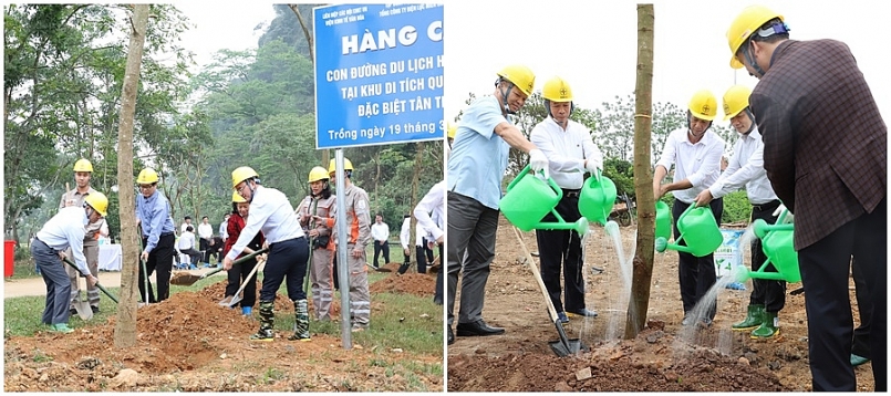 EVNNPC: Hưởng ứng Lễ trồng cây trên những “Con đường du lịch hoài niệm các di tích lịch sử Quốc gia”