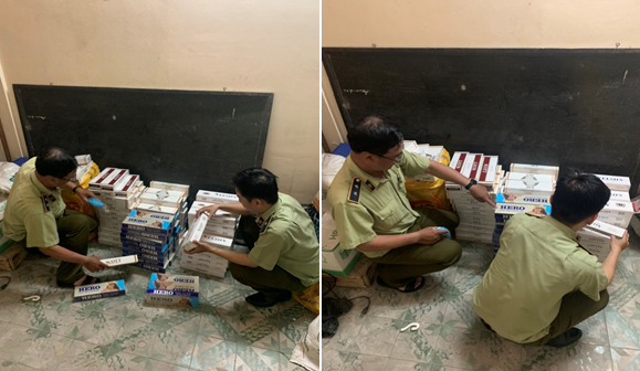 Tang vật Đội Quản lý thị trường số 2 bắt giữ Tang vật Đội Quản lý thị trường số 2 bắt giữ