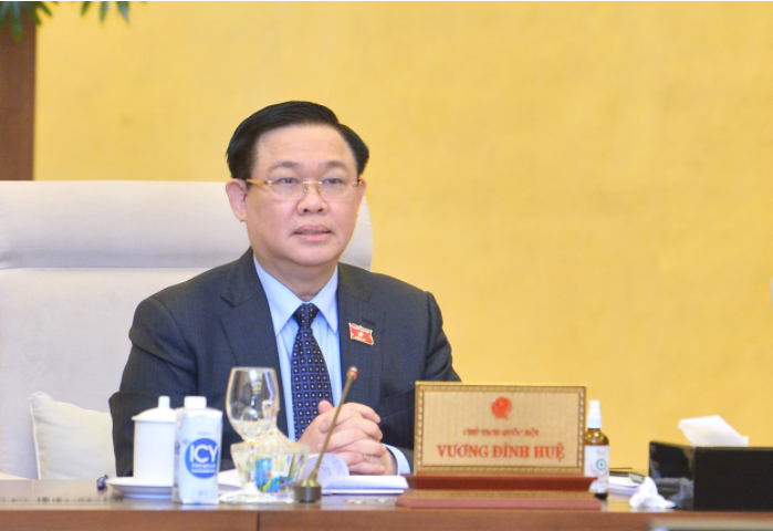 Chủ tịch Quốc hội Vương Đình Huệ phát biểu tại phiên họp Chủ tịch Quốc hội Vương Đình Huệ phát biểu tại phiên họp