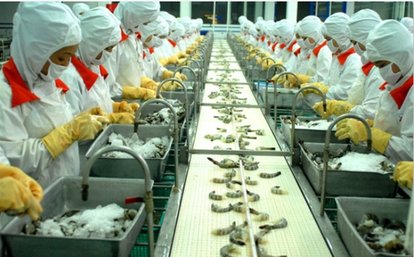 Xuất khẩu tôm tăng trưởng vượt bậc