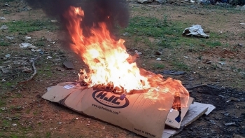 Hà Giang: Tiêu hủy hàng hóa giả mạo nhãn hiệu Adidas, Nike