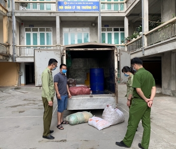 Thái Nguyên: Tiêu hủy 250kg sản phẩm động vật không rõ nguồn gốc