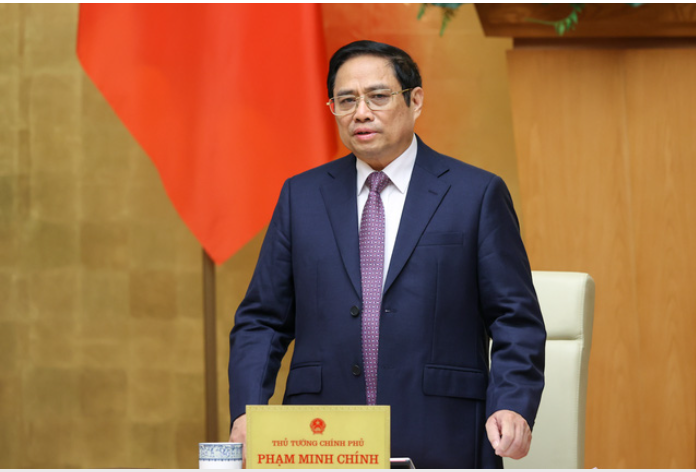 Thủ tướng Phạm Minh Chính phát biểu khai mạc phiên họp Chính phủ thường kỳ tháng 3/2022 - Ảnh: VGP Thủ tướng Phạm Minh Chính phát biểu khai mạc phiên họp Chính phủ thường kỳ tháng 3/2022 - Ảnh: VGP