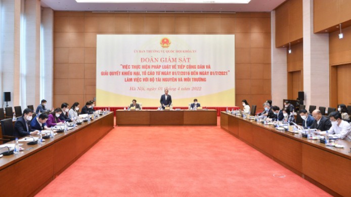 Đề nghị Bộ TN&MT giải quyết dứt điểm tình trạng khiếu nại, tố cáo vượt cấp