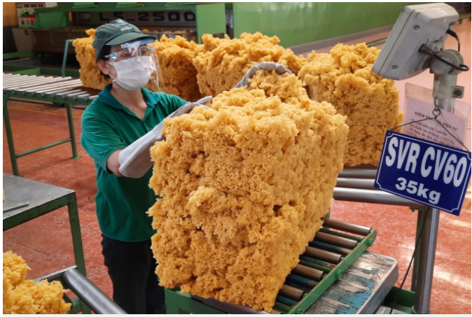 Xuất khẩu cao su tăng cả về lượng và kim ngạch