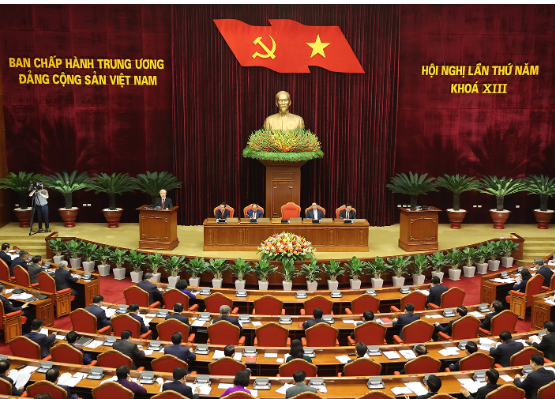 Ngày làm việc thứ hai của Hội nghị Trung ương 5 Khoá XIII