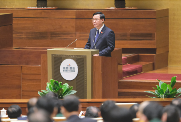 Chủ tịch Quốc hội Vương Đình Huệ phát biểu khai mạc Kỳ họp thứ 3, Quốc hội khóa XV