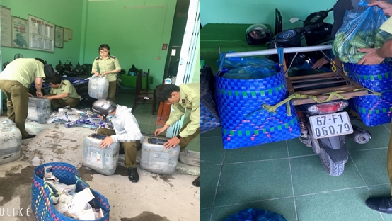 Đồng Tháp: Phát hiện gần 2.000 bao thuốc lá điếu nhập lậu