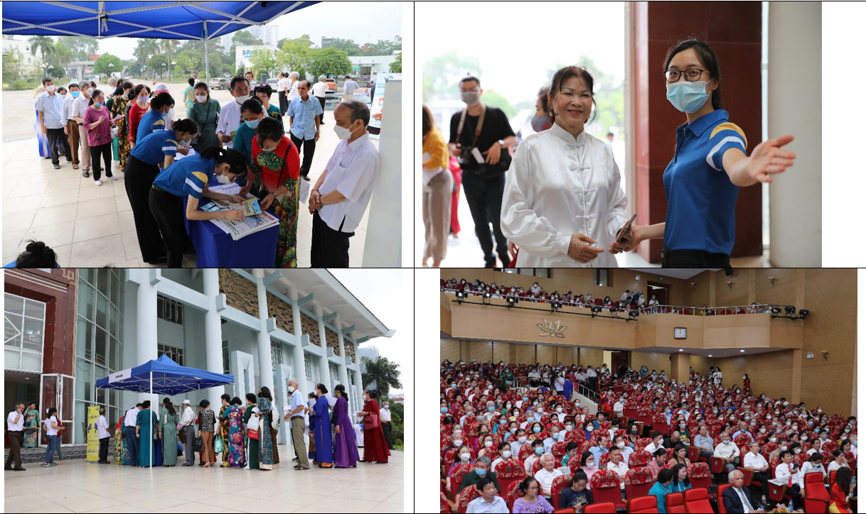  Người cao tuổi hào hứng đến tham dự ngày hội “Sống khỏe, sống thanh xuân” do Vinamilk tổ chức.