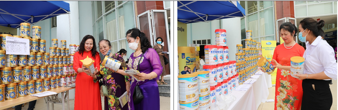 Người cao tuổi tìm hiểu về các sản phẩm dinh dưỡng Sure Prevent Gold, Sure Diecerna và Kenko Haru của Vinamilk