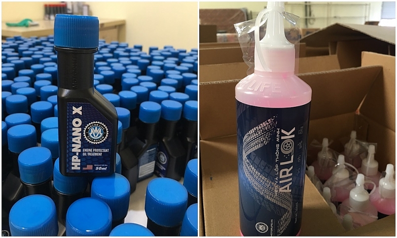 Các sản phẩm tại kho của Công ty TNHH MOTOR LIFE thời điểm lực lượng QLTT Thanh Hóa kiểm tra