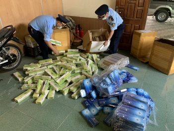 Nghệ An: Phát hiện 3.350 bao thuốc lá nghi nhập lậu