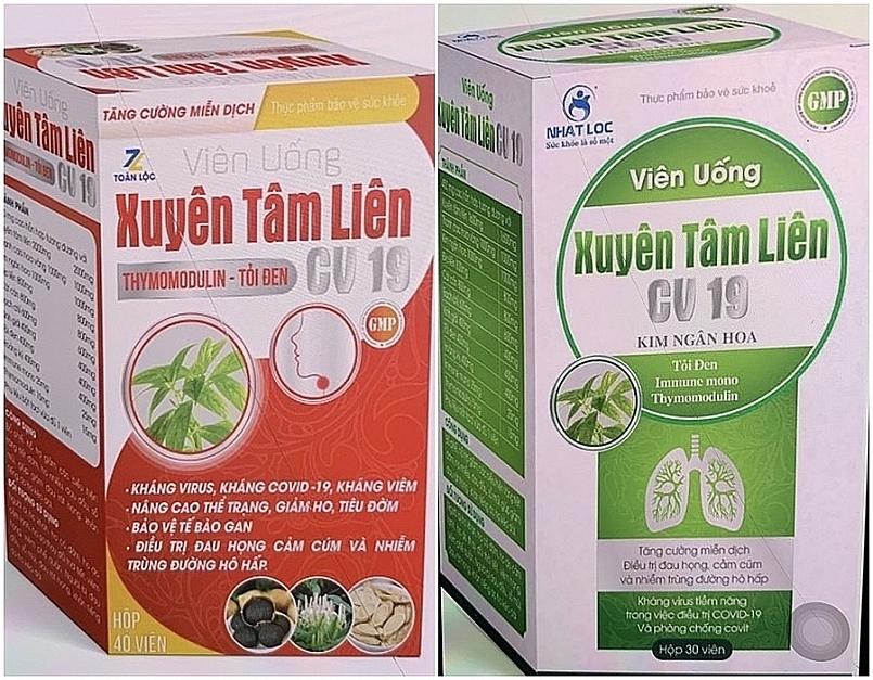 ản phẩm thực phẩm bảo vệ sức khỏe viên uống Xuyên Tâm Liên 