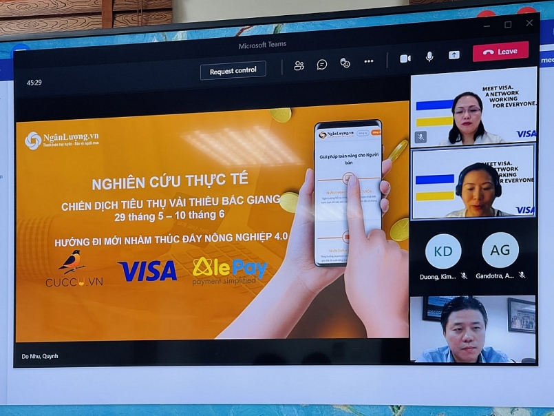 VISA mong muốn cùng với các Sàn thương mại điện tử đẩy mạnh việc hỗ trợ các giải pháp thanh toán trực tuyến, thuận tiện hơn cho các mặt hàng nông thủy sản ở thời điểm đại dịch diễn biến phức tạp.