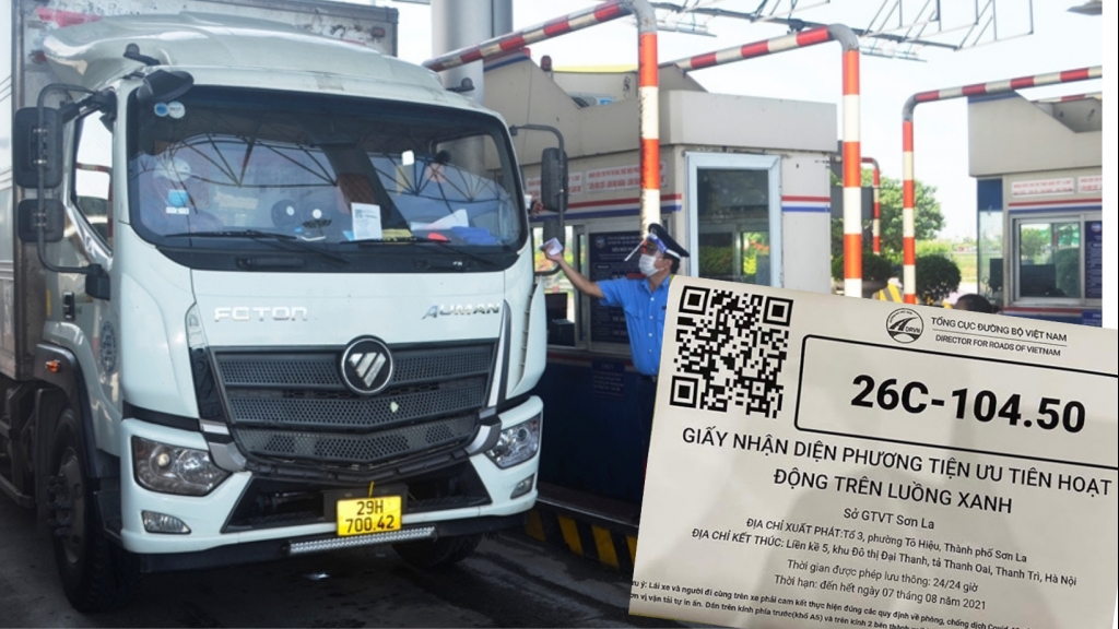 Tiếp tục gia hạn thẻ ưu tiên "luồng xanh" vận tải