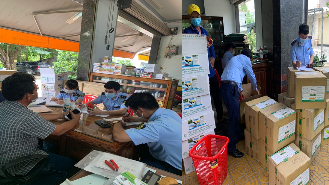 Thu giữ 4.000 sản phẩm phân bón và thuốc BVTV hết hạn sử dụng