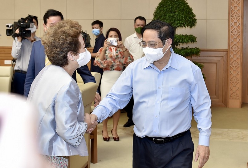 Thủ tướng Phạm Minh Chính và các đại biểu dự Hội nghị - Ảnh: VGP/Nhật Bắc Thủ tướng Phạm Minh Chính và các đại biểu dự Hội nghị - Ảnh: VGP/Nhật Bắc