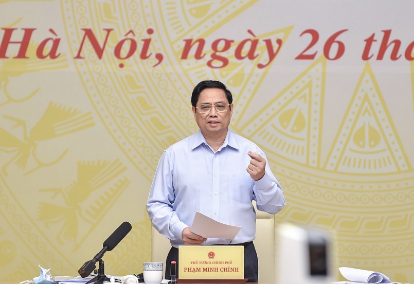 Thủ tướng Phạm Minh Chính nhấn mạnh quan điểm “nghĩ thật, nói thật, làm thật, hiệu quả thật, nhân dân và doanh nghiệp được thụ hưởng thật” - Ảnh: VGP/Nhật Bắc Thủ tướng Phạm Minh Chính nhấn mạnh quan điểm “nghĩ thật, nói thật, làm thật, hiệu quả thật, nhân dân và doanh nghiệp được thụ hưởng thật” - Ảnh: VGP/Nhật Bắc