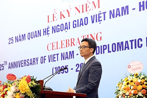 Phó Thủ tướng Vũ Đức Đam phát biểu tại buổi lễ. Ảnh: VGP