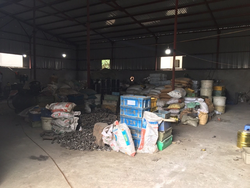 Hà Nội: Thu giữ hàng trăm phụ tùng xe máy giả mạo nhãn hiệu YAMAHA