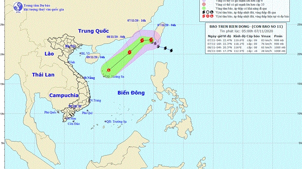 Bão số 11 (Atsani) suy yếu dần, nguy cơ sạt lở đất tại Quảng Nam và Quảng Ngãi