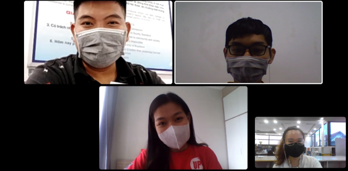 Thiết kế phòng họp ảo, nhân viên có thể nhìn thấy và tương tác với nhau.