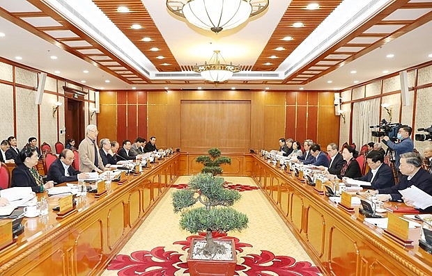 Quang cảnh cuộc họp. (Ảnh: Trí Dũng/TTXVN)