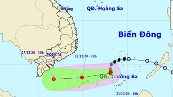 Bão Krovanh đã suy yếu thành áp thấp nhiệt đới