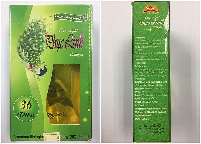 Bộ Y tế: Cảnh báo sản phẩm TPBVSK Phục linh Collagen chứa chất cấm Sibutramine 