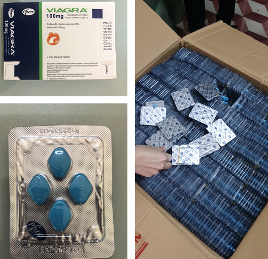 Lô thuốc Viagra giả bị phát hiện